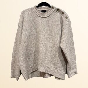 J Crew Shoulder Button Pullover Sweater